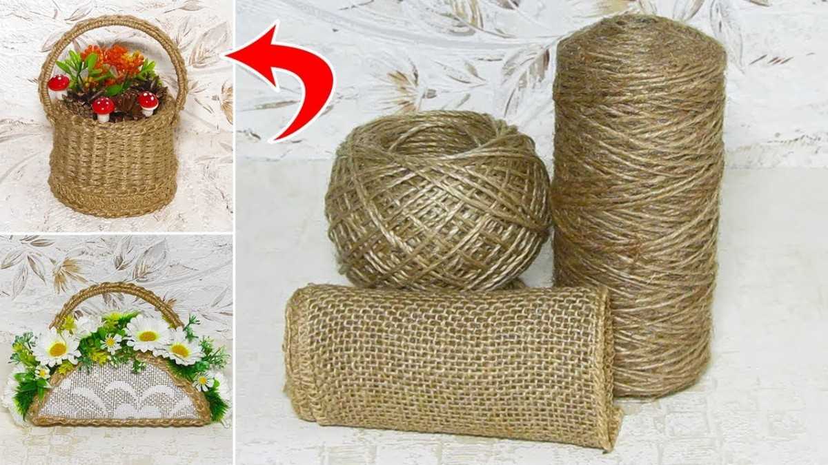 Twine crafts: original ideas and options for using threads to create crafts