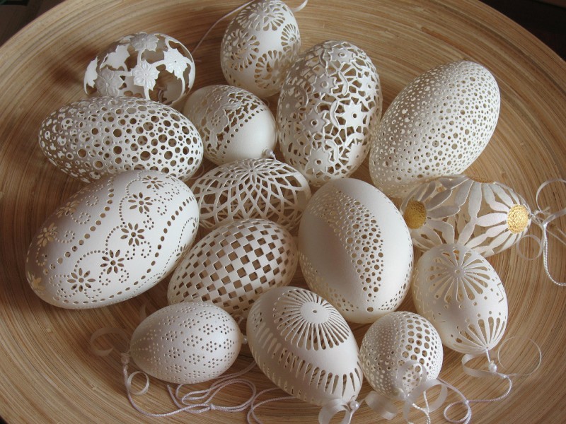 Eggshell crafts: photo examples of the best works and a description of their manufacture