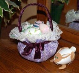 Crafts for Easter with your own hands from fabric: basket