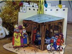 Soms worden kerstspellen afgedrukt in kindertijdschriften