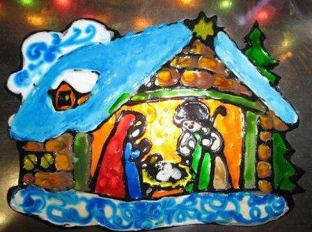 Doe-het-zelf kerststal voor Kerstmis zonder papier