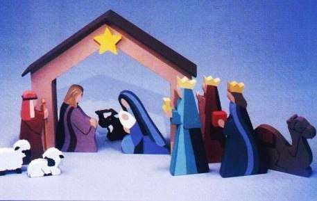 Zelf knutselen voor Kerstmis: Kerststal