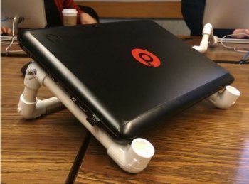 DIY laptop stand