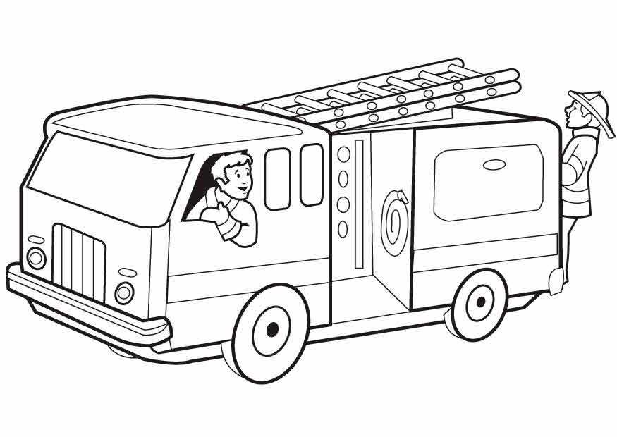 Fire truck pencil drawing: how to draw for kids and beginners