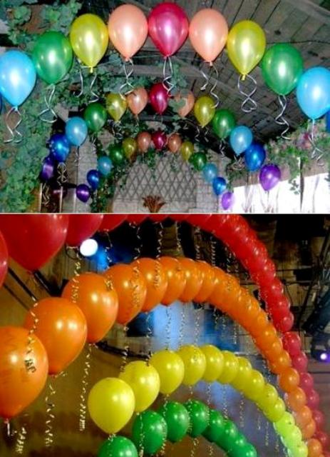 Balony bezhelowe do dekoracji sali szkolnej