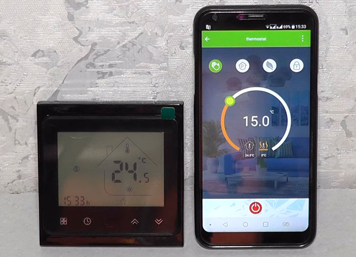 setting wifi on a thermostat for a warm floor