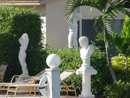 DIY cement garden sculptures