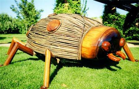 beetle from scrap materials to the country