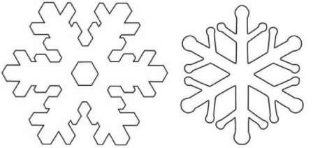 large and small snowflakes can be cut not only from paper, but also from felt