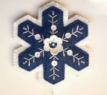 Snowflakes made of felt. Master class, photo, patterns