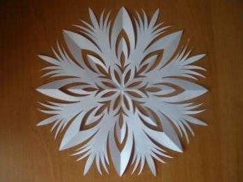 beautiful paper snowflake pattern