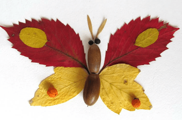 DIY leaf craft