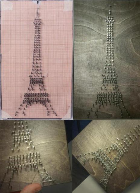 String Art Eiffeltoren