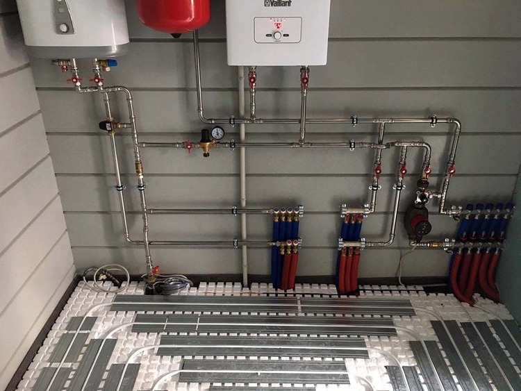 Boiler power selection for underfloor heating