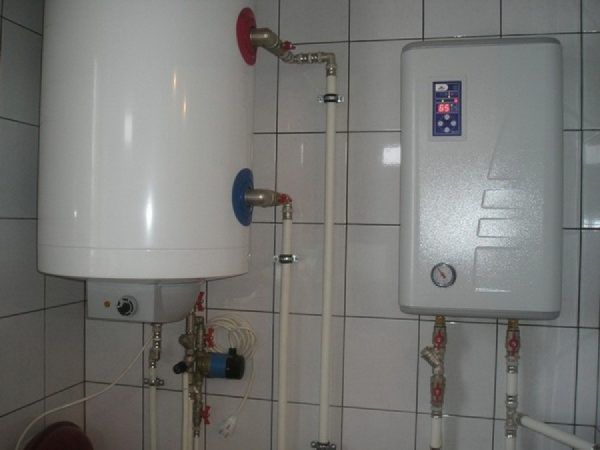 In the photo - an electric heating boiler