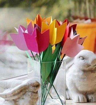 DIY kartonowe tulipany. Klasa mistrzowska