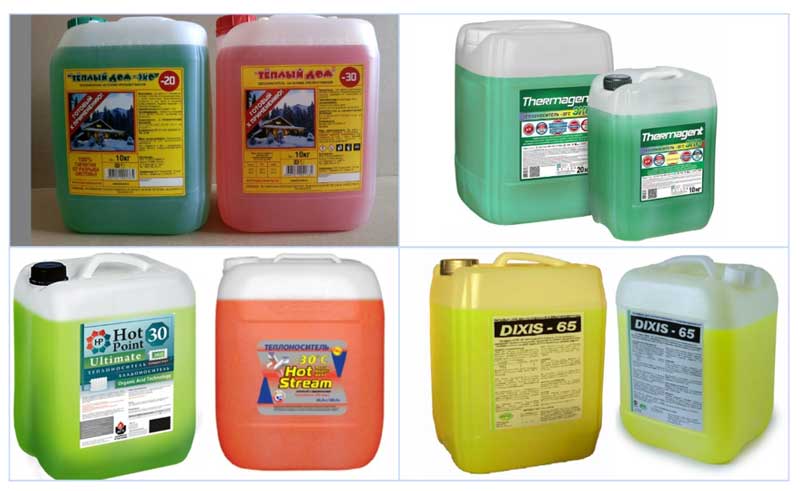 Popular brands of antifreeze for a private house